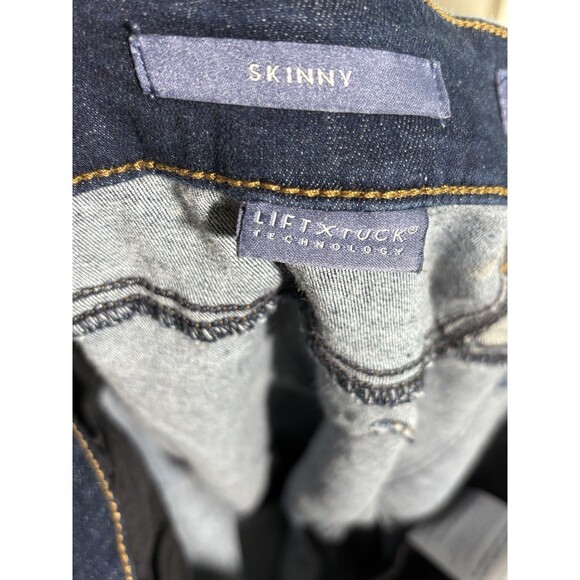 NYDJ Not Your Daughter's Jeans Women's 14 Blue Dark Wash Skinny Stretch Tummy - Picture 9 of 10